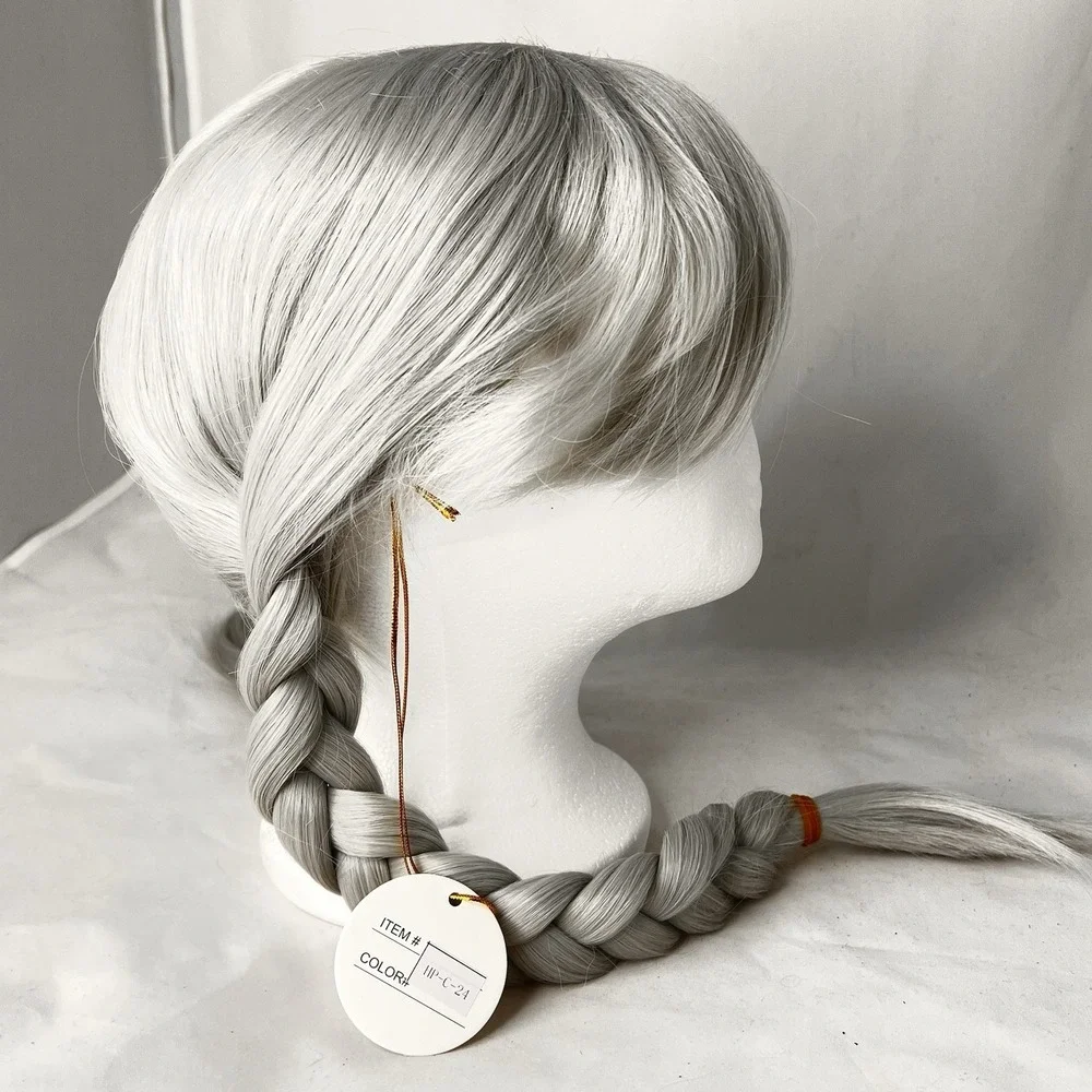 Party Play Costume Braided Pigtail Wig Fantasy Princess Viking Cosplay NIB Adult